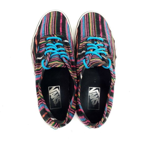 Vans Guate Weave Era Mens Shoes Size 6.5 Womens Size 8 Sneakers Textile Striped - Picture 6 of 12